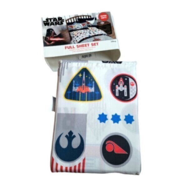 Franco STAR WARS Fly Boy 3 Piece Double Sheet Set - Picture 10 of 12